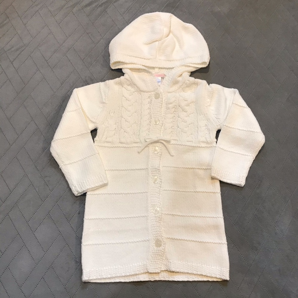 NWT Janie and Jack Long cable knit sweater Sz 4T